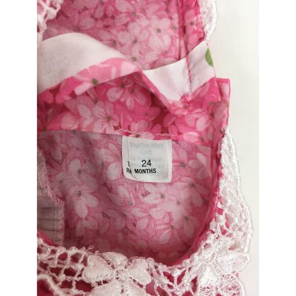 Girls Dress pink 24 mos Tulle Quilters Exclusively Fabric Country - Picture 10 of 16